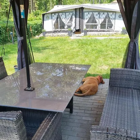 Klimatisierter Caravan Mit Umzaeuntem Stellplatz Campsite Untergriesbach